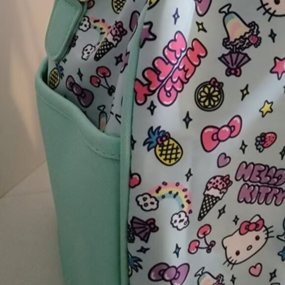 Hello Kitty Aqua Green Ice Cream Duffle Bag - Picture 4 of 7